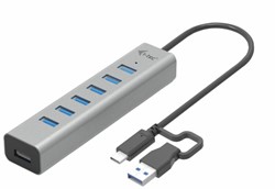 i-tec USB-C/USB-A Charging Metal HUB 7 Port