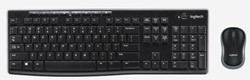 Toetsenbord- en muisset Logitech MK270 draadloos QWERTY zwart