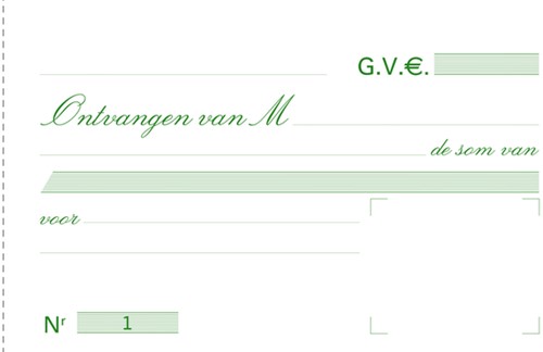 Ontvangstbewijzen Exacompta Manifold dupli 50vel Nl-3