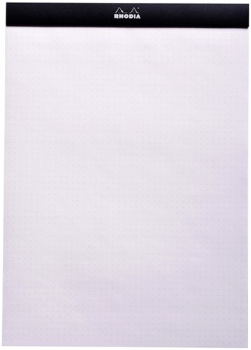 Schrijfblok Rhodia A4 dots 80 vel 80gr zwart-2