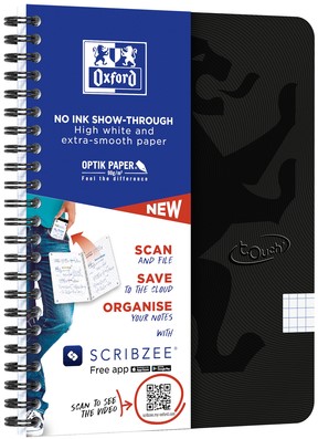 Spiraalblok Oxford Touch A5 ruit 5x5mm 140 pagina's 80gr zwart-3