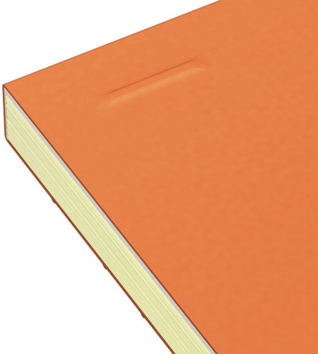 Cursusblok Oxford Orange Notepad A4+ lijn 4-gaats 160 pagina's 80gr oranje-2