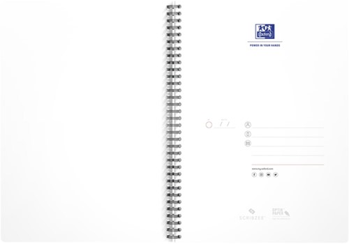 Spiraalblok Oxford Urban Mix A4 ruit 5x5mm 180 pagina's assorti-5