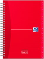 Adresboek Oxford Office Essentials A5 72vel dubbelspiraal assorti-2