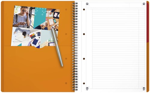 Spiraalblok Oxford International Activebook A4+ 160 pagina's lijn-3