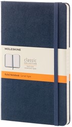 Notitieboek Moleskine large 130X210mm lijn hard cover sapphire blue
