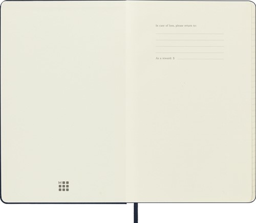 Notitieboek Moleskine large 130X210mm lijn hard cover sapphire blue-2