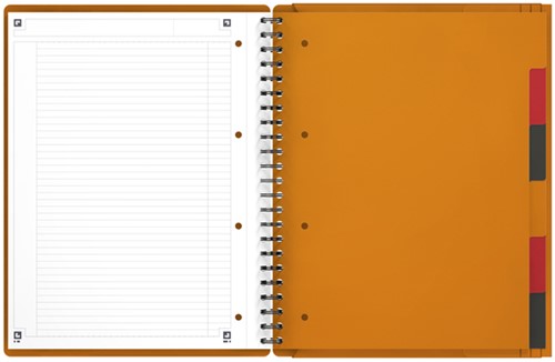 Spiraalblok Oxford International Organiserbook A4+ 160 pagina's lijn-3