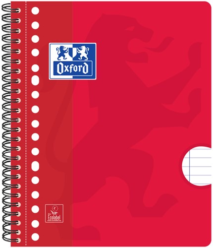 Collegeblok Oxford School A5+ lijn 17-gaats 160 pagina's 80gr assorti-2