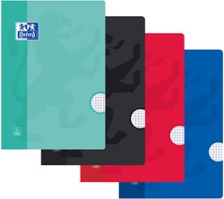 Schrift Oxford School A4 ruit 5x5mm 120 pagina's 80gr assorti