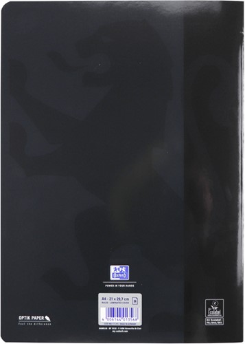 Schrift Oxford School A4 lijn 72 pagina's 80gr zwart-3