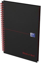Spiraalblok Oxford Black n' Red A5 lijn 140 pagina's 80gr