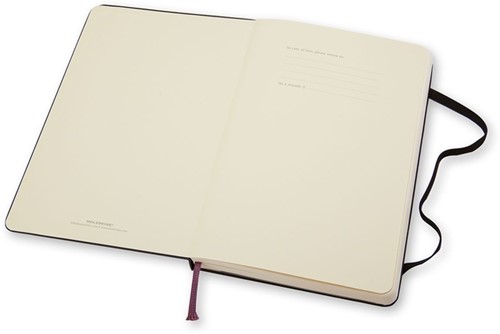 Notitieboek Moleskine pocket 90x140mm blanco hard cover zwart-2