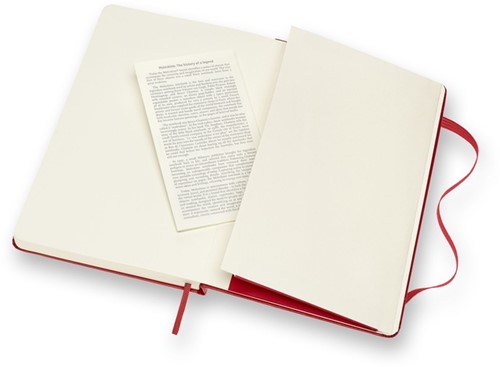 Notitieboek Moleskine large 130x210mm lijn hard cover  rood-1