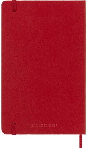 Notitieboek Moleskine large 130x210mm blanco hard cover rood-2