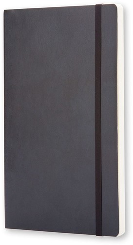Notitieboek Moleskine large 130x210mm blanco soft cover zwart-2