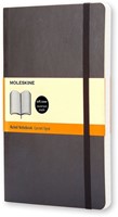 Notitieboek Moleskine pocket 90x140mm lijn soft cover zwart