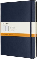 Notitieboek Moleskine XL 190x250mm lijn hard cover sapphire blue