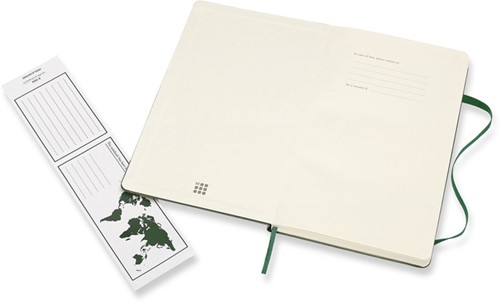 Notitieboek Moleskine large 130x210mm blanco hard cover myrtle green-2