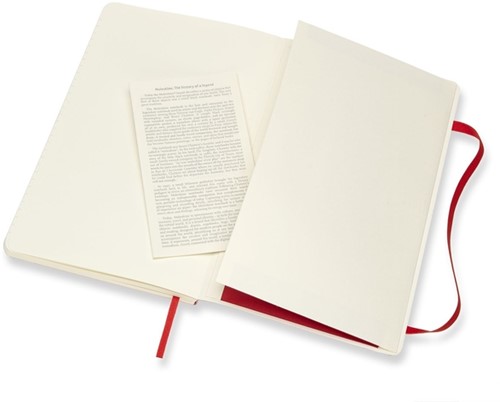 Notitieboek Moleskine large 130x210mm lijn soft cover scarlet red-1