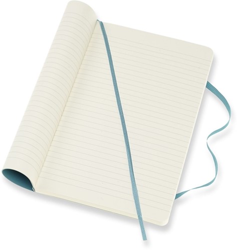 Notitieboek Moleskine large 130x210mm lijn soft cover reef blue-3