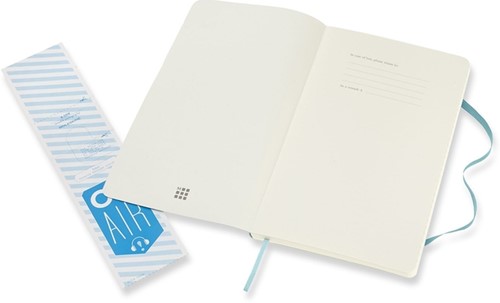 Notitieboek Moleskine large 130x210mm lijn soft cover reef blue-2