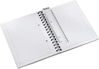 Notitieboek Leitz WOW A5 lijn spiraal PP wit-2