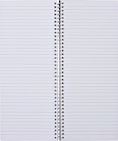 Notitieboek 135x330mm lijn 160blz 70gr spiraal oranje-2