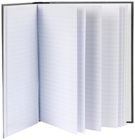 Notitieboek Djois Atlanta Excellent genaaid 210x165mm 96blz lijn grijs gewolkt-2