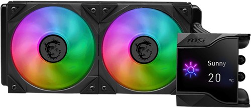 MSI MPG Coreliquid D240 Processor Kit voor vloeistofkoeling 12 cm Zwart 1 stuk(s)