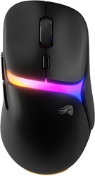 Glorious Gaming - draadloze gamingmuis Model D3 - Uitwisselbaar InfinitePlay-batterijsysteem, 8k polling, 130M click optische schakelaars, licht gewicht van 69 g, 30K DPI optische sensor, RGB - Zwart