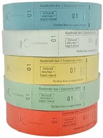 Garderobebonnen Combicraft nummering  1 t/m 500 rood 500 stuks-2