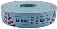Entreebewijs Combicraft nummering 1-1000 blauw 1000 stuks