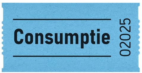 Consumptiebon Combicraft 57x30mm 2-zijdig 2x1000 stuks blauw-2