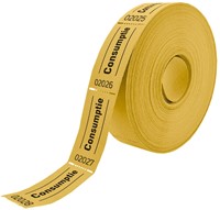 Consumptiebon Combicraft 57x30mm 2-zijdig 2x1000 stuks geel