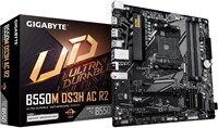 GIGABYTE B550M DS3H AC R2 moederbord AMD B550 Socket AM4 micro ATX