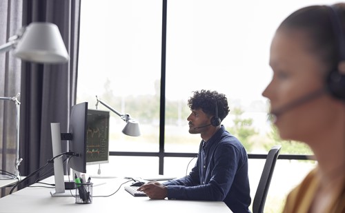 HP Poly EncorePro 310 Monoaural met Quick Disconnect Headset TAA