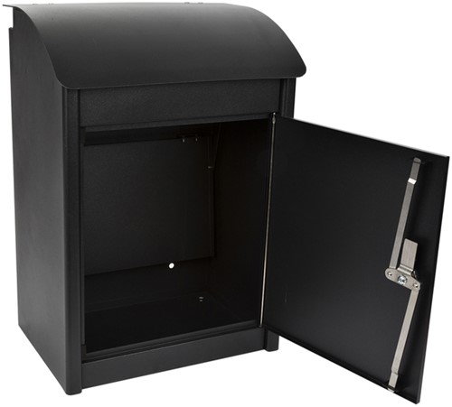 Pakketbrievenbus Malmo 360x260x505mm zwart-1