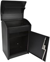 Pakketbrievenbus Malmo 360x260x505mm zwart-2