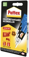 Secondelijm Pattex super gel 3 gram blister 2+1 gratis-2