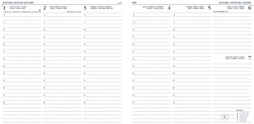 Agenda 2025 Ryam Carré Mundior 7dagen/2pagina's zwart-2