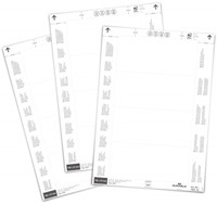 Papier inserts Durable bedrukbaar 150x67mm p/80