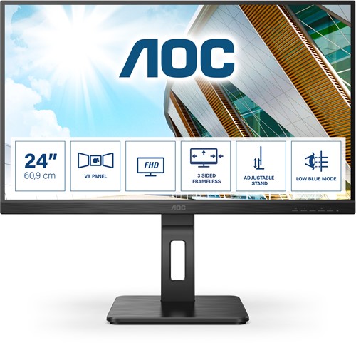 AOC P2 24P2QM LED display 60,5 cm (23.8") 1920 x 1080 Pixels Full HD Zwart