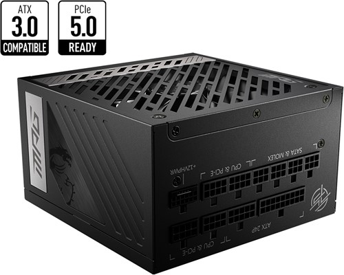 MSI MPG A850G PCIE5 power supply unit 850 W 24-pin ATX ATX Zwart