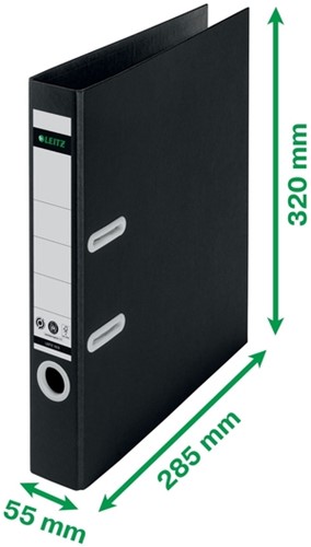 Ordner Leitz Recycle 180° 50mm karton A4 zwart-11