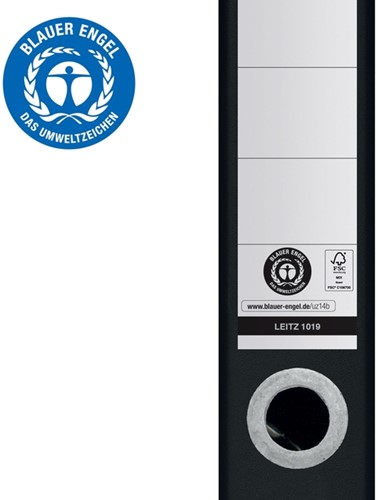 Ordner Leitz Recycle 180° 50mm karton A4 zwart-10