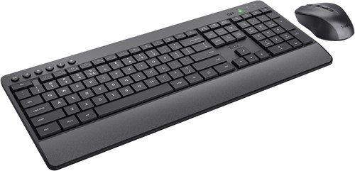 Toetsenbord Trezo Eco Comfort + muis QWERTY zwart-3