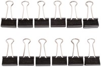 Papierklem MAUL 215 foldback 25mm capaciteit 9mm zwart 12 stuks-3