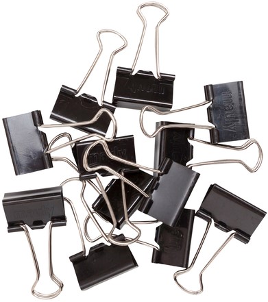 Papierklem MAUL 215 foldback 25mm capaciteit 9mm zwart 12 stuks-4