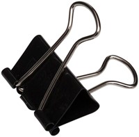 Papierklem MAUL 215 foldback 25mm capaciteit 9mm zwart 12 stuks-5